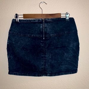 Jean mini skirt